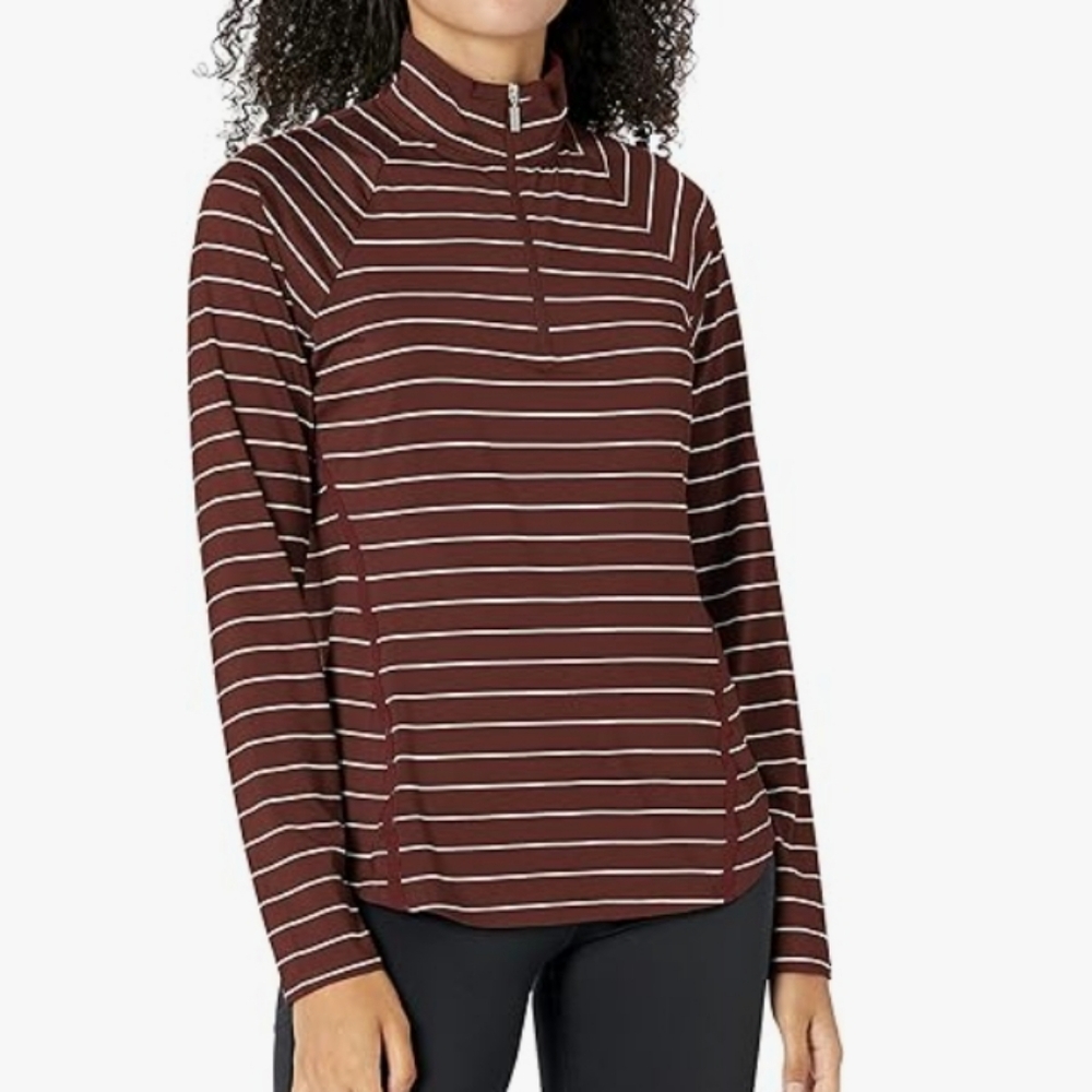 Cutter and Buck top spf 50+ nwt medium womens Bordeaux